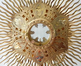 Ornate French Antique Silver Monstrance